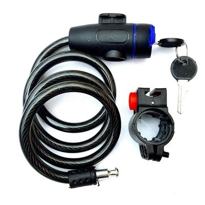 एंटी-चोरी साइकिल सुरक्षा लॉक स्टेनलेस स्टील केबल कॉइल के लिए महल मोटरसाइकिल साइकिल एमटीबी साइकिल 2 कुंजी के साथ