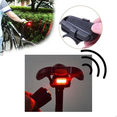 COB ब्राइट लाइट सोर्स वायरलेस रिमोट कंट्रोल 110dB ध्वनि के साथ साइकिल एंटी-चोरी अलार्म