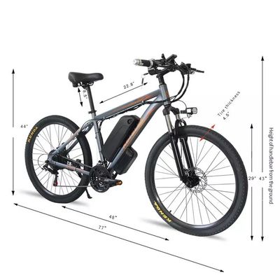 48V 18Ah लिथियम बैटरी इलेक्ट्रिक माउंटेन बाइक 250W मोटर 26 &quot;इंच ई-बाइक यूरोपीय संघ गोदाम