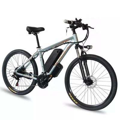 48V 18Ah लिथियम बैटरी इलेक्ट्रिक माउंटेन बाइक 250W मोटर 26 &quot;इंच ई-बाइक यूरोपीय संघ गोदाम