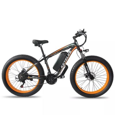 1000W मोटर 18AH बैटरी 26&quot; फैट टायर इलेक्ट्रिक बाइक रेंज प्रति पावर 31 60 किमी यूरोपीय संघ स्टॉक