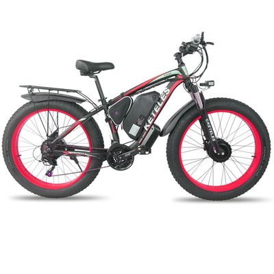 KETELES K800 इलेक्ट्रिक फैट बाइक 1000W 17.5AH बैटरी 26x4.0 इंच डुअल मोटर दो पहिया ड्राइव