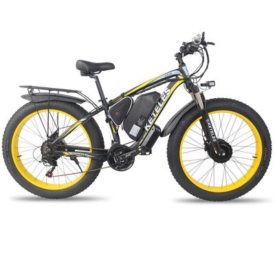 KETELES K800 इलेक्ट्रिक फैट बाइक 1000W 17.5AH बैटरी 26x4.0 इंच डुअल मोटर दो पहिया ड्राइव