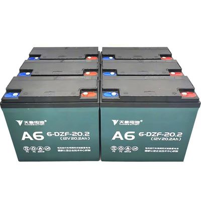 इलेक्ट्रिक स्केटबोर्ड के लिए 12V20.2Ah 6-DZF-20.2 सूखी चार्ज सील GEL लीड एसिड बैटरी