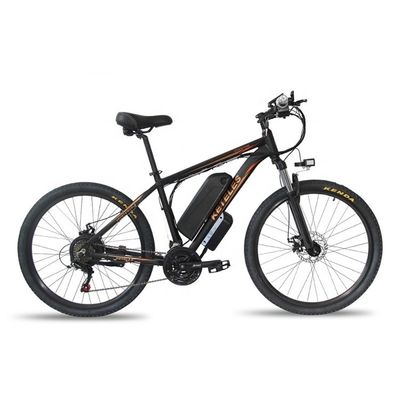 1000W 17.5AH इलेक्ट्रिक माउंटेन बाइक 26 &quot;माउंटेन ई-बाइक रियर हब मोटर एल्यूमीनियम मिश्र धातु