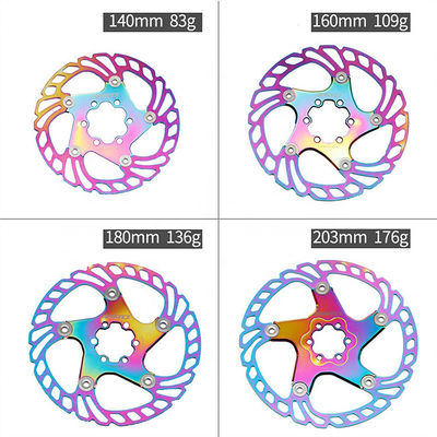 BMX RAINBOW 2021 पूर्ण सीएनसी रोड बाइक ब्रेक डिस्क 140/160/180/203 मिमी त्वरित ठंडा नीचे